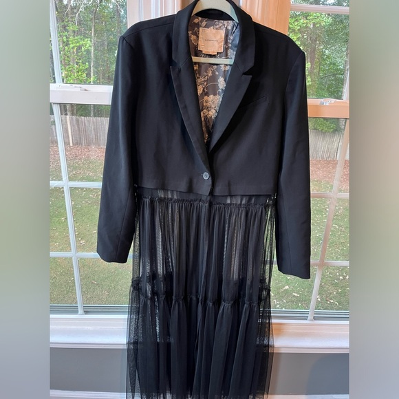 Anthropologie Tulle Mix Duster - Picture 4 of 5